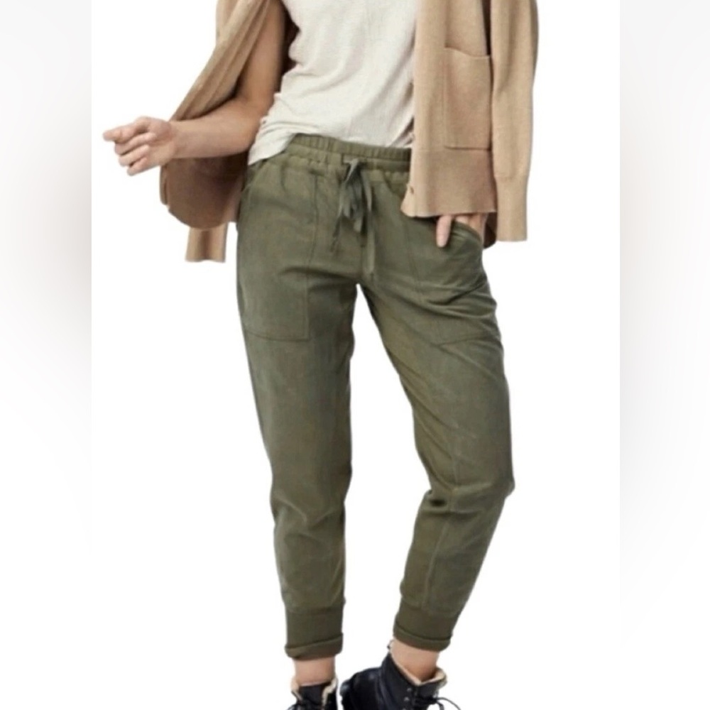 CAbi Olive Green Marathon Jogger Pants Style #3747 Size Small